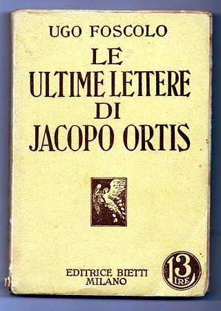 Il 13 maggio 1798 nasceva Le ultime lettere di Jacopo Ortis