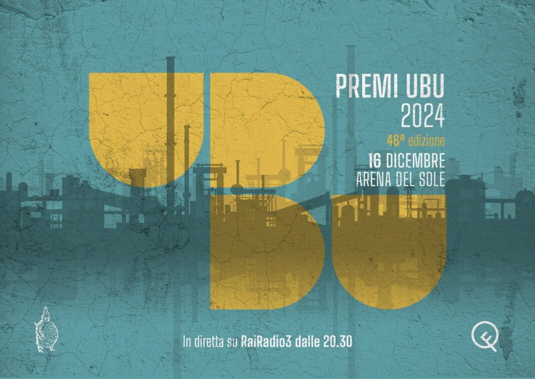 Premi Ubu per il teatro: la 46esima edizione si terrà il 16 dicembre